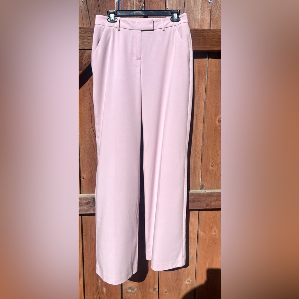 Express EDITOR Relaxed Trouser Mid Rise Light Pink Pants